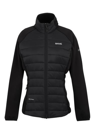 Regatta Black Clumber V Water Repellent Extol Stretch Hybrid Jacket