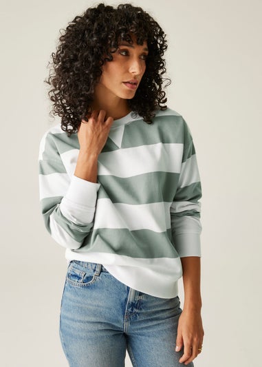 Regatta Olive Stripe Avika II Jumper