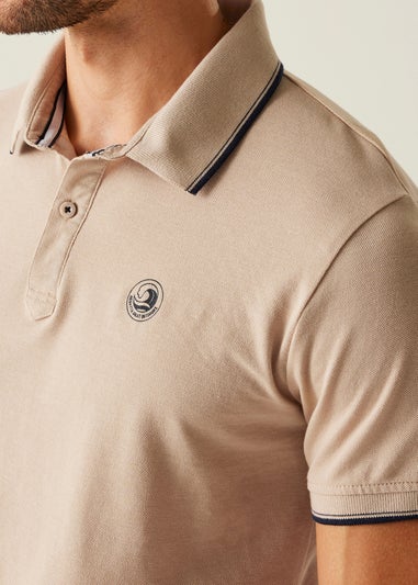 Regatta Ecru Tipping Tadeo II Polo Shirt