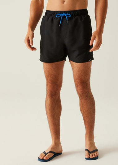 Regatta Black/Blue Mawson III Swim Shorts