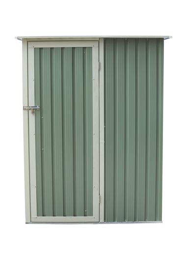 Charles Bentley Metal Storage Shed Chest Small Green (W4.7ft x D3ft)
