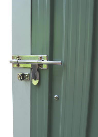 Charles Bentley Metal Storage Shed Chest Small Green (W4.7ft x D3ft)