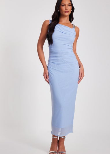 Quiz Blue Midaxi Dress