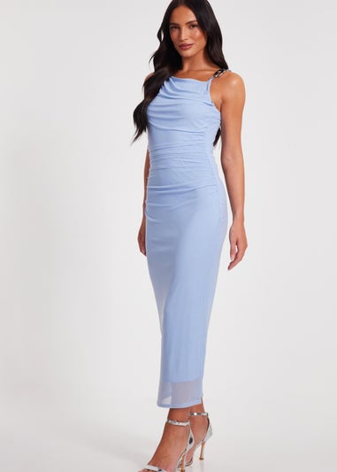 Quiz Blue Midaxi Dress