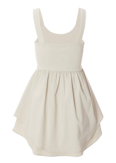 Quiz Stone Double Layered Skater Dress