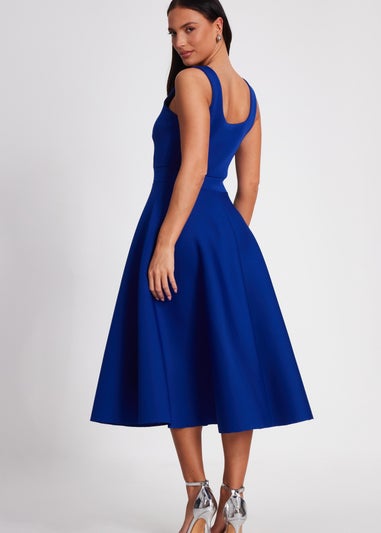 Quiz Blue A Line Midi Dress