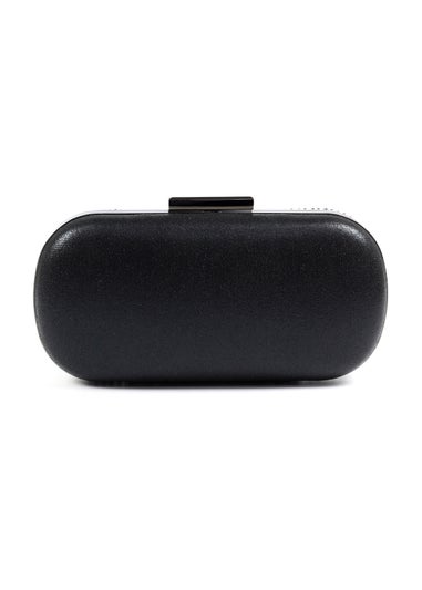 Lunar Francie Black Gemstone Clutch Bag