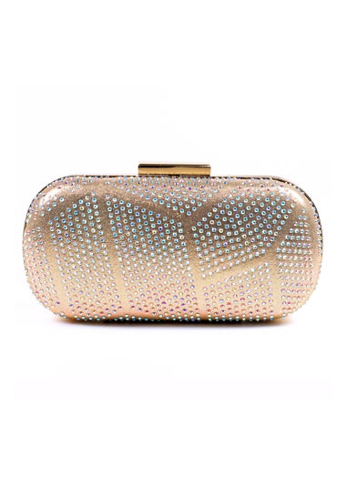 Lunar Francie Gold Gemstone Clutch Bag