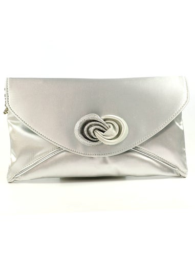 Lunar Ripley Silver Satin Bag