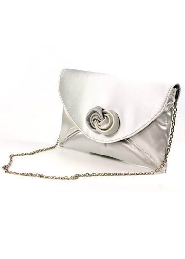 Lunar Ripley Silver Satin Bag