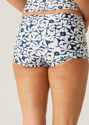 Regatta Navy Large Floral Aceana Bikini Shorts