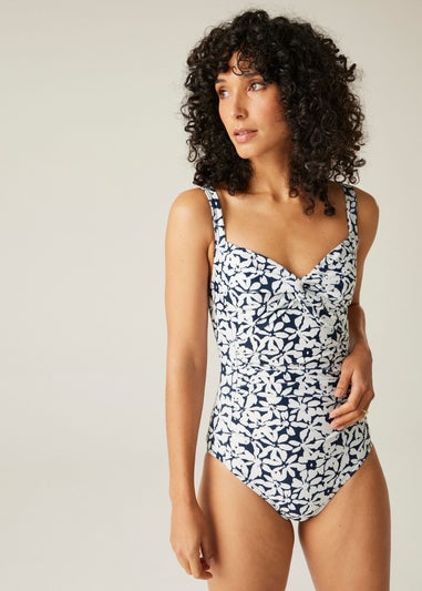 Regatta Navy Large Floral Sakari Swim Costume