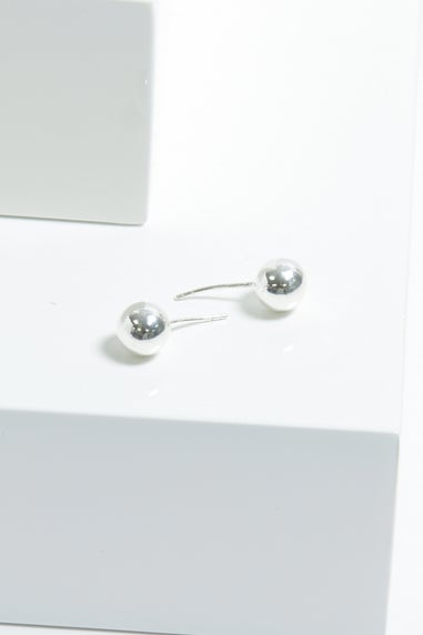 Simply Silver Sterling Silver 925 Polished Orb Stud Earrings