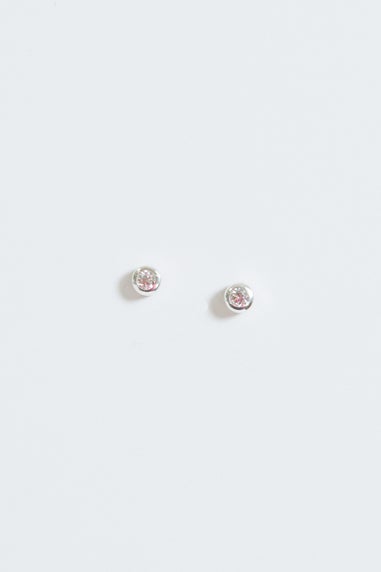 Simply Silver Sterling Silver 925 Polished & Cubic Zirconia Stud Earrings