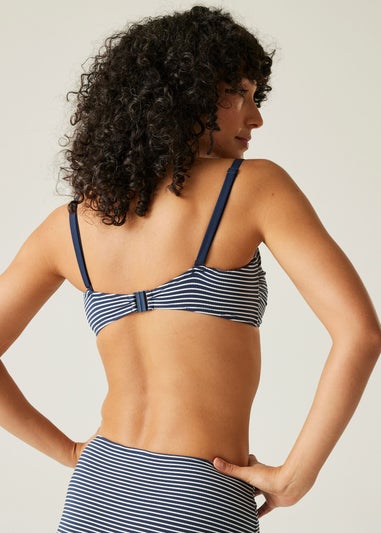 Regatta Navy Seeksucker Stripe Aceana III Bikini Top