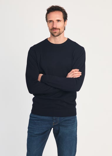 French Connection Navy Crew Neck Long Sleeve Knitted Jumper