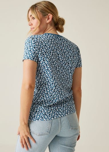 Regatta Blue Floral Jasmine Flower Orla Tee