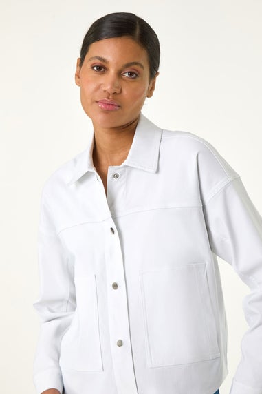 Roman White Patch Pocket Jacket