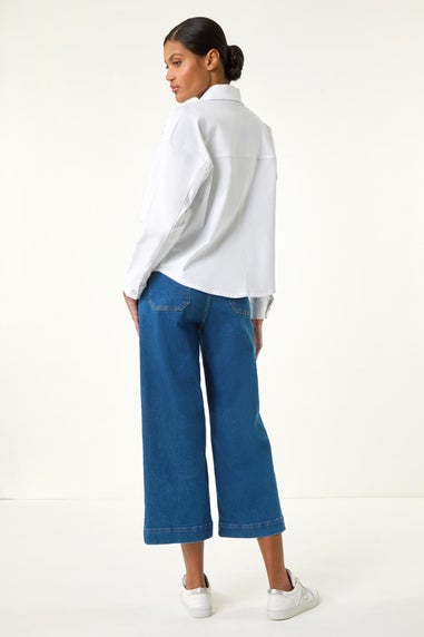 Roman White Patch Pocket Jacket