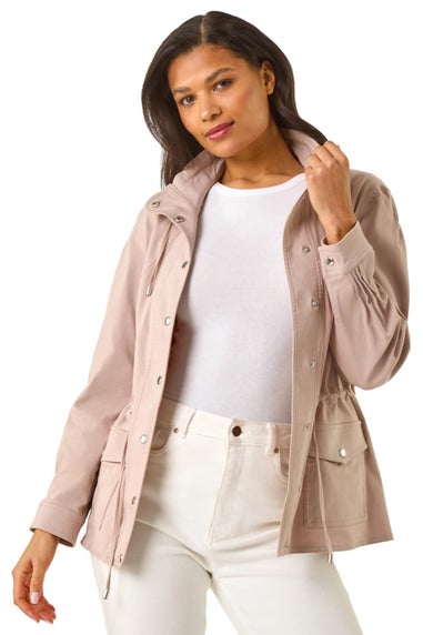 Roman Stone Buttoned Safari Jacket