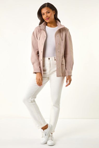 Roman Stone Buttoned Safari Jacket