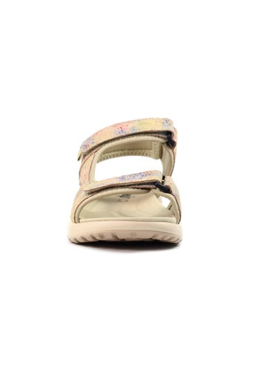 Lazy Dogz Floral Felton Leather Sandal