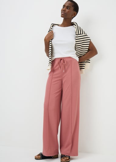 Pink Seam Detail Trousers