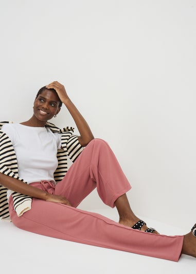 Pink Seam Detail Trousers