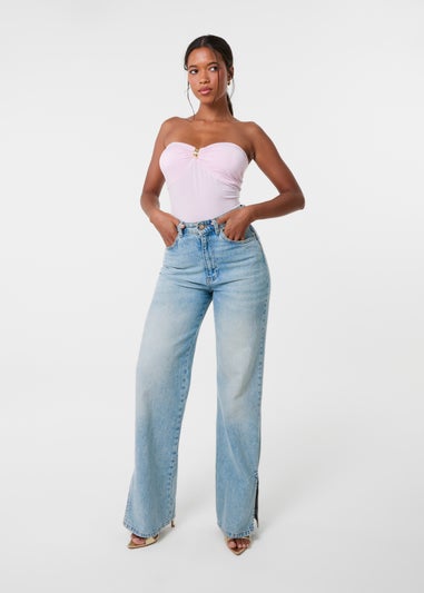 Pink Vanilla Pink Detail Bodysuit
