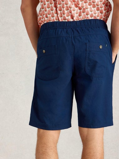 Shorts aus Leinenmischung