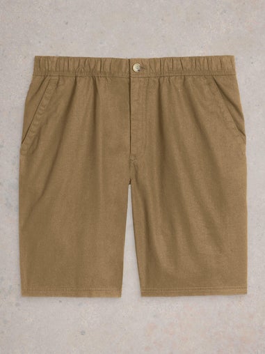 Shorts aus Leinenmischung
