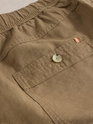 Shorts aus Leinenmischung