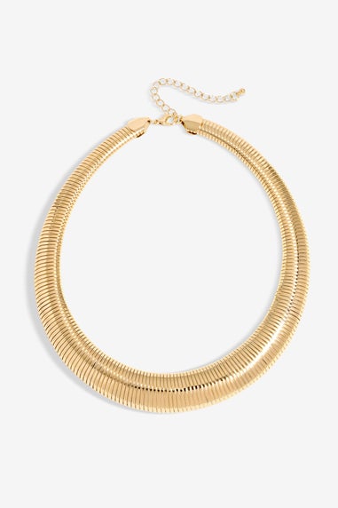 Jon Richard Gold Plated Statement Omega Necklace