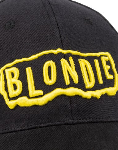 Blondie Black Logo Adjustable Curved Peak Baseball Cap
