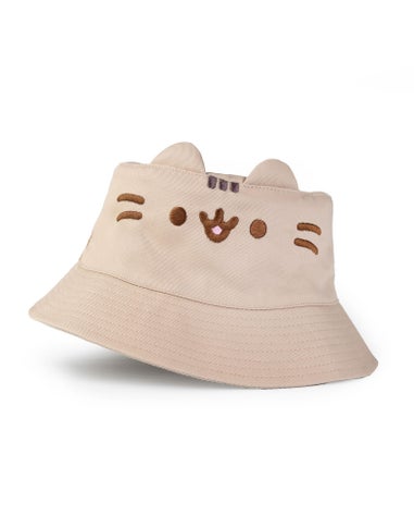 Pusheen Beige Novelty Face Bucket Hat