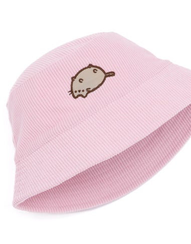 Pusheen Pink Ripped Embroidered Bucket Hat