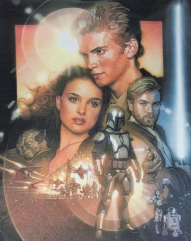 Star Wars Black Attack Of The Clones T Shirt