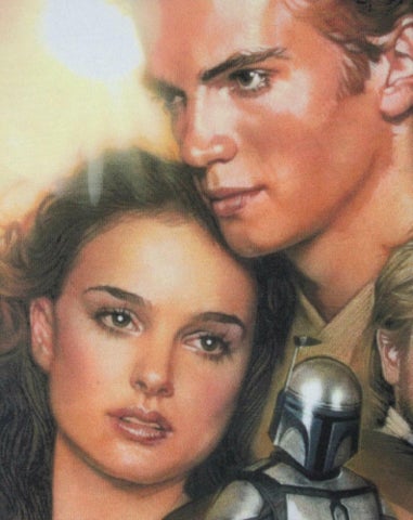 Star Wars Black Attack Of The Clones T Shirt