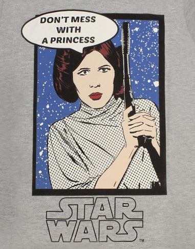 Star Wars Grey Princess Leia T Shirt & Lounge Pants