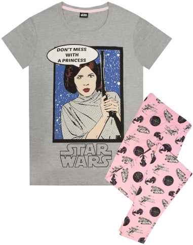 Star Wars Grey Princess Leia T Shirt & Lounge Pants