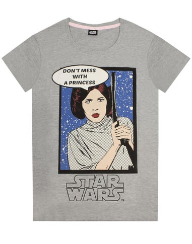 Star Wars Grey Princess Leia T Shirt & Lounge Pants