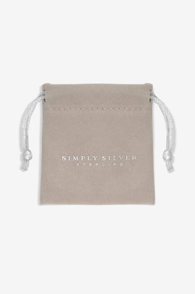 Simply Silver Sterling Silver 925 Polished Textured Nugget Chain Necklace