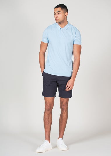 French Connection Navy Cotton Chino Shorts