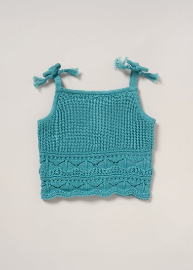 Miss Bottle Green True Knit Top Shorts & Headband Outfit Set (5-7yrs)