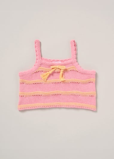 Miss Pink True Knit Top Shorts & Headband Outfit Set (2-7yrs)