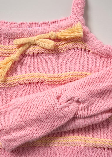 Miss Pink True Knit Top Shorts & Headband Outfit Set (2-7yrs)