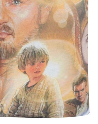 Star Wars Kids White Phantom Menace T Shirt (3-12 Years)