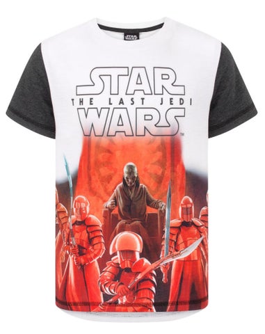 Star Wars Kids White The Last Jedi First Order T Shirt (5-14 Years)