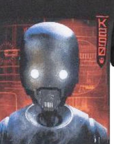 Star Wars Kids Black Rogue One K2S0 Robot T Shirt (3-15 Years)
