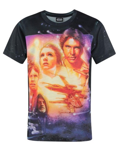 Star Wars Kids Black A New Hope T Shirt (3-12 Years)